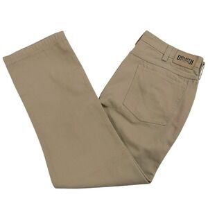 Duluth Trading Co Men's 38x32 (37"X31.5") Khaki Beige Denim Jeans 100% Cotton